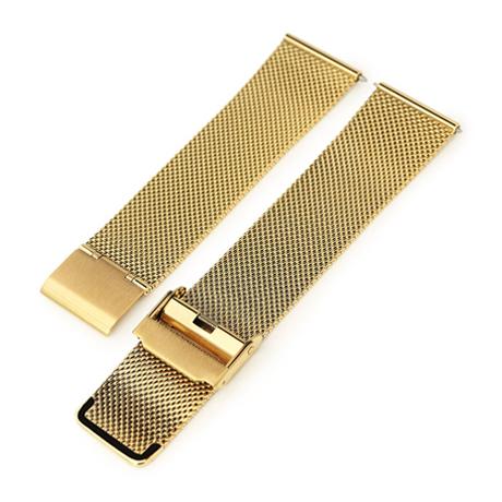 20mm MiLTAT 時計ベルト ワイヤーメッシュバンド クラシック