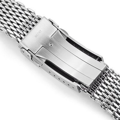 20mm MiLTAT テーパード シャークメッシュバンド ステンレス