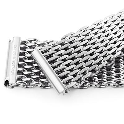 タイコノート シャークメッシュブレスレット 20mm 楽天市場】20mm MiLTAT テーパード シャークメッシュバンド ステンレス