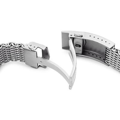 20mm MiLTAT テーパード Winghead シャークメッシュバンド ステンレス