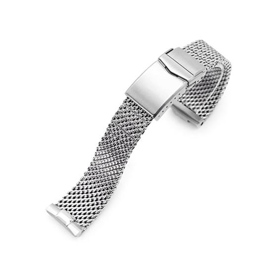 22mm MiLTAT Massy メッシュバンド ステンレス テーパード