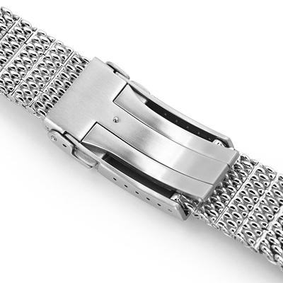 22mm MiLTAT Massy メッシュバンド ステンレス テーパード