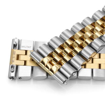 20mm メタル時計バンド ステンレススチール ジュビリー2 ブレスレット