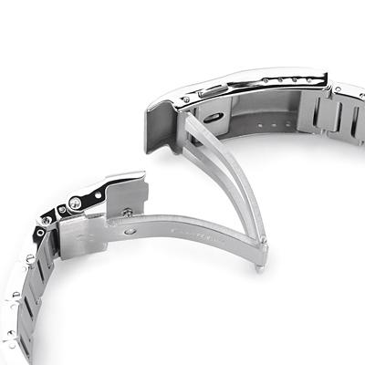 20mm メタル時計バンド ステンレス ロールボール2 ブレスレット バトン