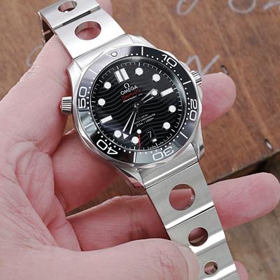 20mm メタル時計バンド ステンレススチール ロールボール2 ブレスレット バトンクラスプ for OMEGA オメガ シーマスター ダイバー 300M 42mm｜taikonaut｜06