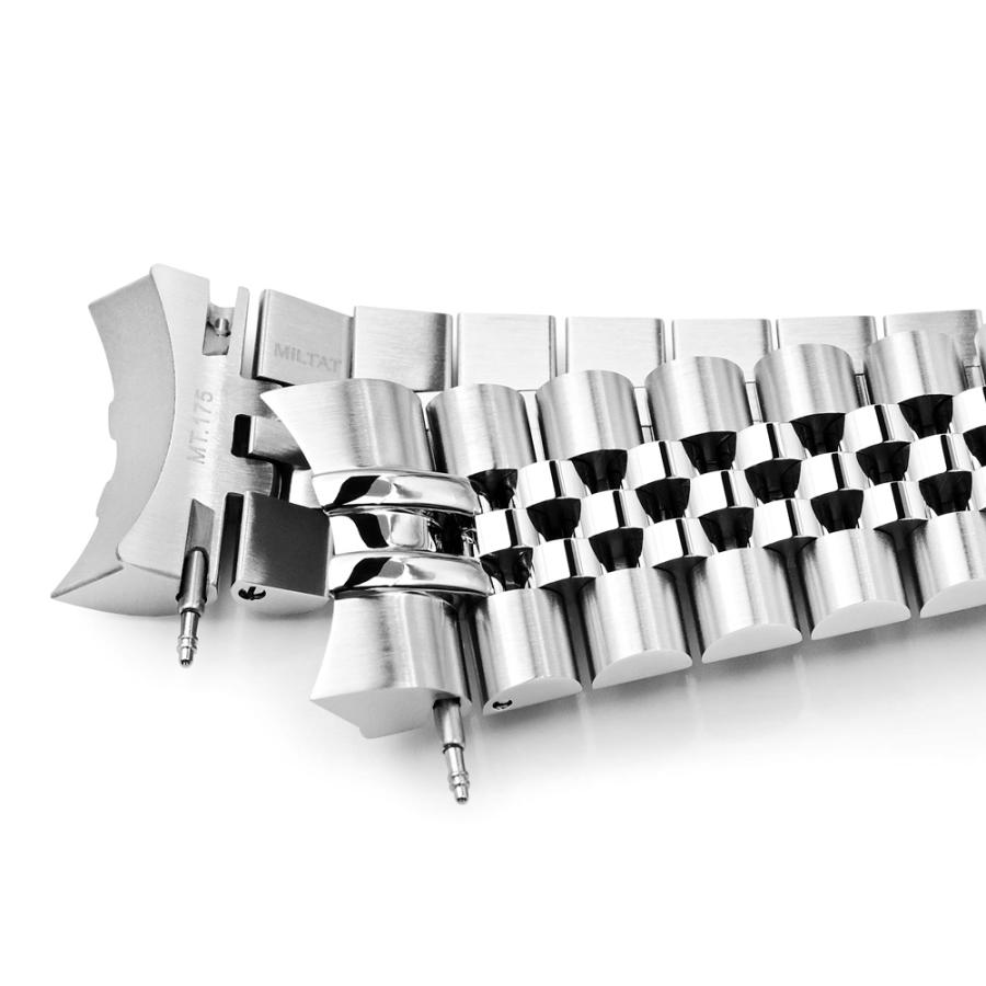 20mm メタル時計バンド ステンレス ジュビリー2 ブレスレット バトン