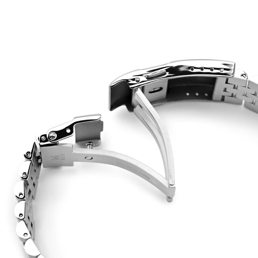 20mm メタル時計バンド ステンレス ジュビリー2 ブレスレット バトン
