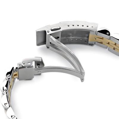 20mm メタル時計バンド ステンレス ANGUS ジュビリー ブレスレット