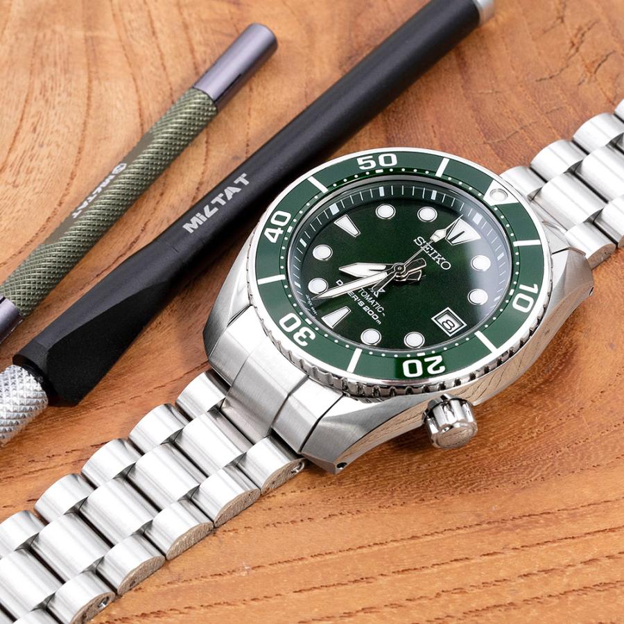 20mm メタル時計バンド ステンレス エンドミル ブレスレット Vクラスプ