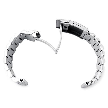 20mm メタル時計バンド ステンレススチール エンドミル ブレスレット