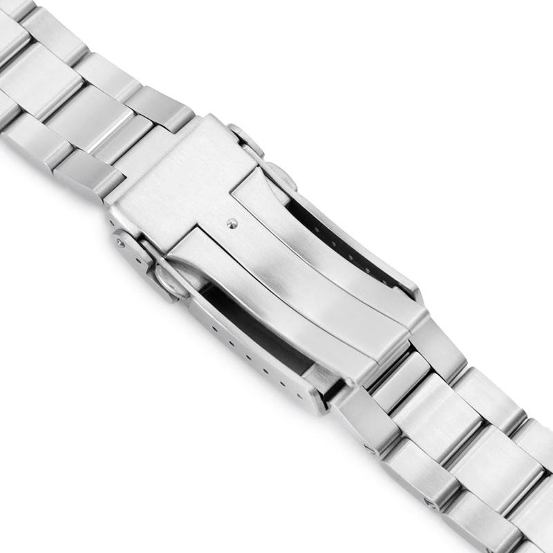 20mm メタル時計バンド ステンレス オイスター ブレスレット Vクラスプ