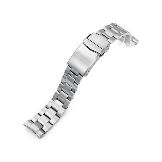 20mm メタル時計バンド ステンレス オイスター ブレスレット Vクラスプ for セイコー ミニタートル SRPC35K1, SRPC37K1, SRPC39K1, SRPC41K1, SRPD17K他