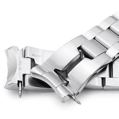 20mm メタル時計バンド ステンレス RAZOR ブレスレット Vクラスプ for