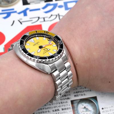 20mm メタル時計バンド ステンレス エンドミル ブレスレット Vクラスプ for セイコー ミニタートル SRPC35K1, SRPC37K1, SRPC39K1, SRPC41K1, SRPD17K他の画像