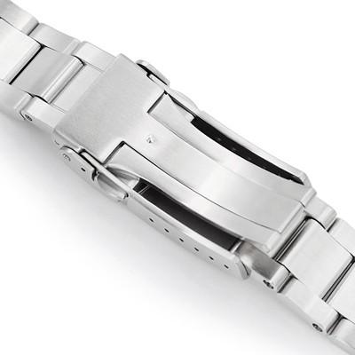 20mm メタル時計バンド ステンレス オイスター ブレスレット Vクラスプ