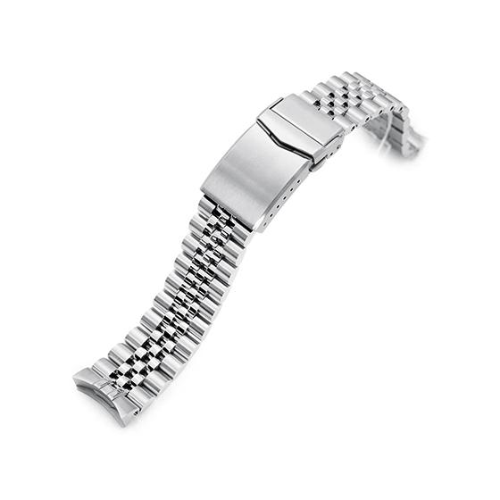 20mm メタル時計バンド ステンレス ジュビリー ブレスレット Vクラスプ