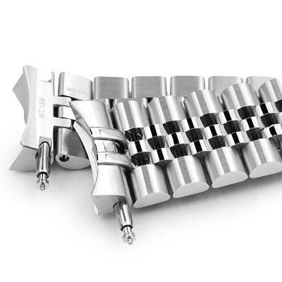 20mm メタル時計バンド ステンレス ジュビリー ブレスレット Vクラスプ