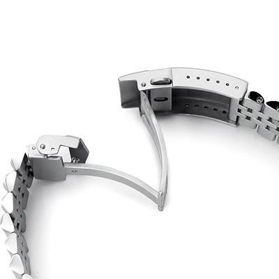 20mm メタル時計バンド ステンレス ジュビリー ブレスレット Vクラスプ