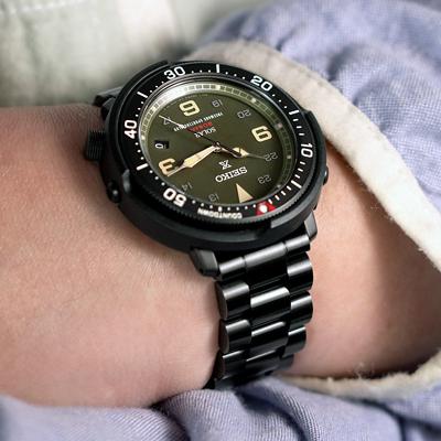 未使用 タイコノート 20mm GomaBOR DLCブラック ストレートエンド 20mm メタル時計バンド ステンレススチール エンドミル ブレスレット