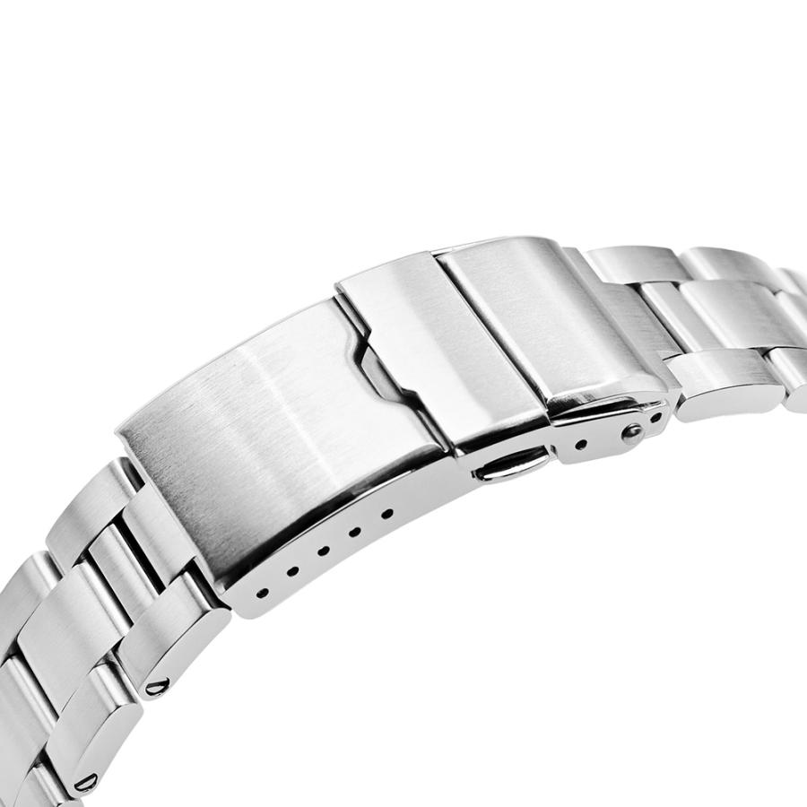 20mm メタル時計バンド ステンレス オイスター ブレスレット バトン