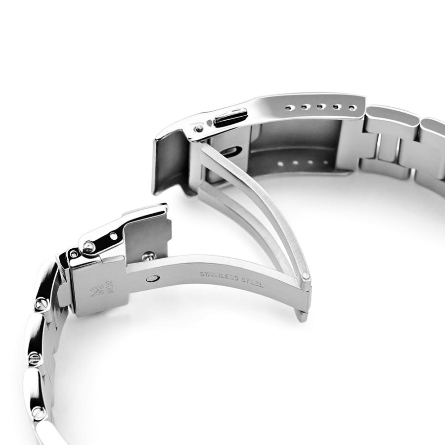 20mm メタル時計バンド ステンレス オイスター ブレスレット バトン