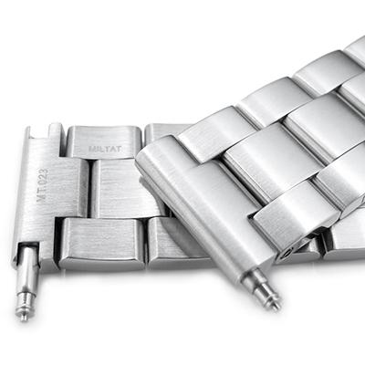 ステンレススチール 時計バンド ブレスレットスタイル 22mm メタル時計バンド ステンレス ジュビリー ブレスレット ツートン