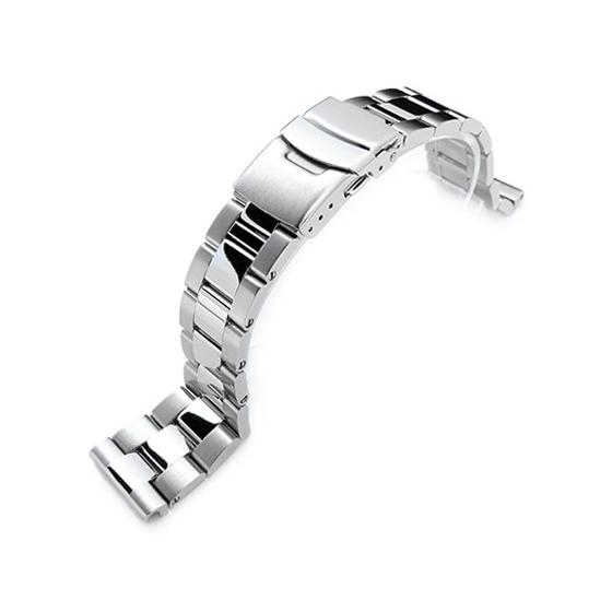 22mm MILTAT オイスターブレスレット ストレートエンド タイコノート 22mm メタル時計バンド ステンレススチール オイスター ブレスレット