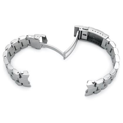 22mm メタル時計バンド ステンレス ヘクサッド オイスター