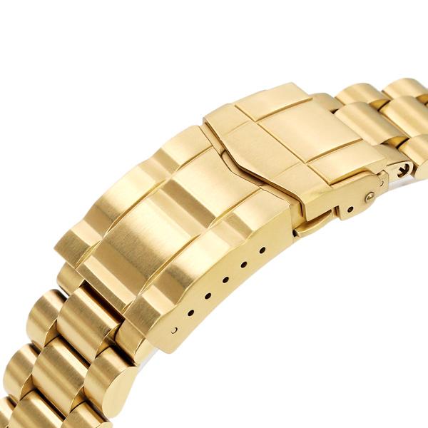 22mm メタル時計バンド ステンレス エンドミル ブレスレット IP