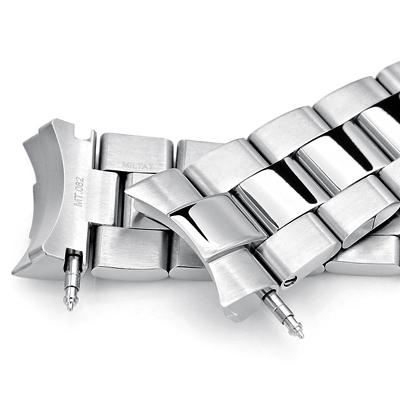 22mm メタル時計バンド ステンレススチール オイスター