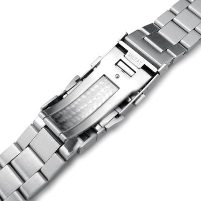 22mm メタル時計バンド ステンレススチール ヘクサッド オイスター