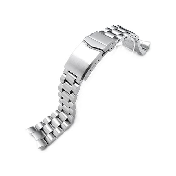 22mm メタル時計バンド ステンレススチール エンドミル ブレスレット Vクラスプ for セイコー ダイバー SKX007, SKX009, SKX011他