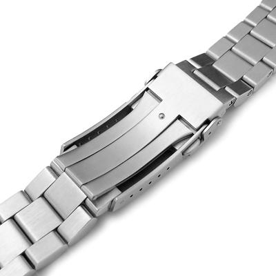 22mm メタル時計バンド ステンレススチール ヘクサッド オイスター