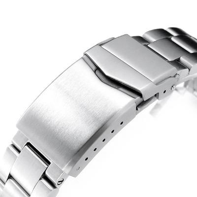 22mm メタル時計バンド ステンレス RAZOR ブレスレット Vクラスプ for
