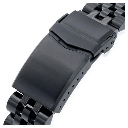 手巻き時計 ブラックダイヤル チェーンブレスレット 極太 太角チェーンブレスレット いぶし [b641-11mm] | スタイル