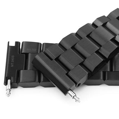 22mm メタル時計バンド ステンレススチール ヘクサッド