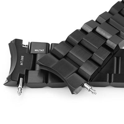 22mm メタル時計バンド ステンレス ヘクサッド オイスター