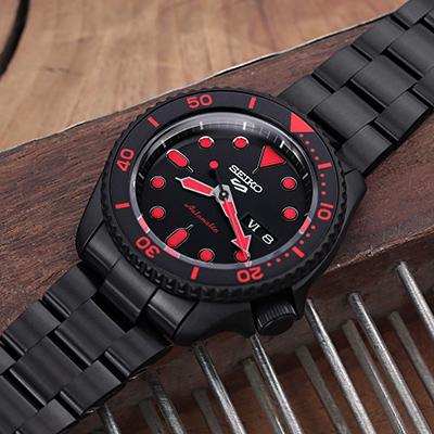 22mm メタル時計バンド ステンレス オイスター ブレスレット DLC