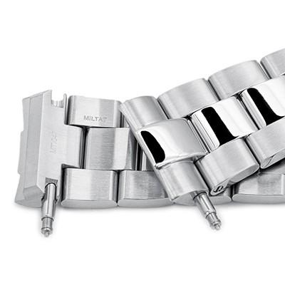 22mm メタル時計バンド ステンレス オイスター ブレスレット ツートン