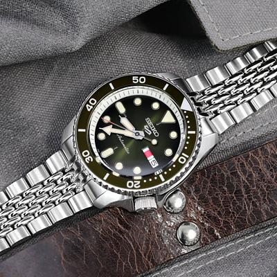 22mm メタル時計バンド ステンレス Goma BOR ブレスレット Vクラスプ