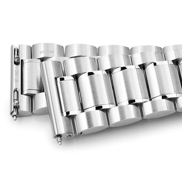 22mm メタル時計バンド ステンレススチール エントワイン ブレスレット