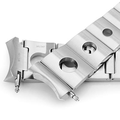 22mm メタル時計バンド ステンレス ロールボール2 ブレスレット バトン