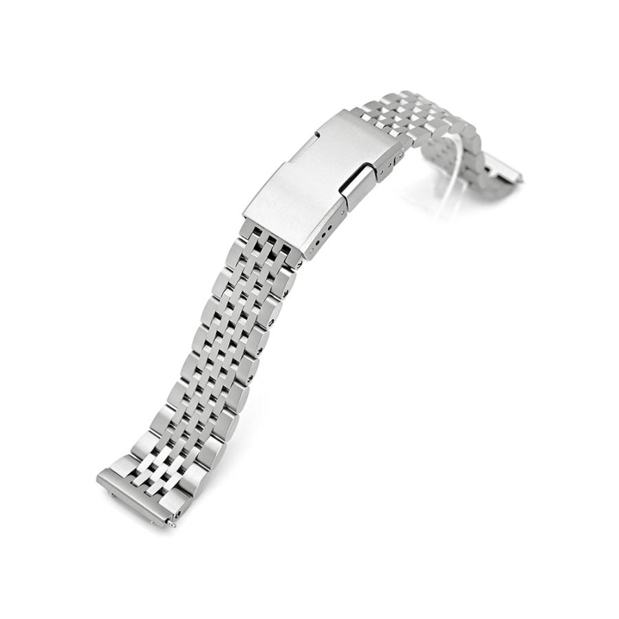20mm メタル時計バンド チタン Shima-O2 ブレスレット ブラッシュド