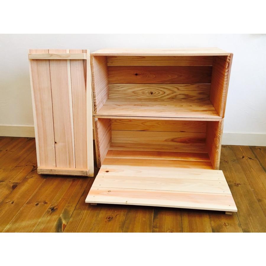 新品 りんご箱 蓋付 1箱【複数購入可】 / 木箱 ウッドボックス 木製
