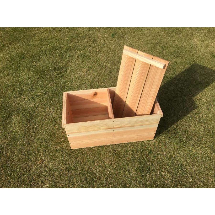 新品 りんご箱 蓋付 中板仕切り付 1箱 // 複数購入可 木箱 新品 りんご箱 蓋付 中板仕切り付 1箱 // 複数購入可 木箱