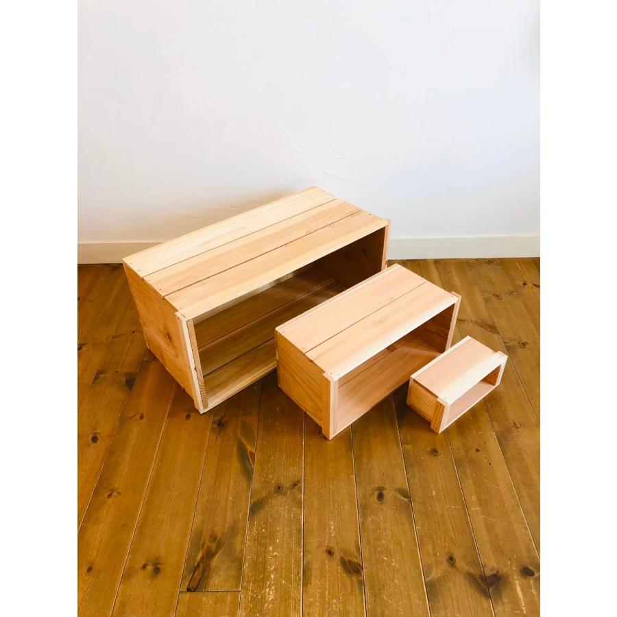新品 蓋付 りんご箱 大中小 1セット // 複数購入可 収納 diy 木 新品 蓋付 りんご箱 大中小 1セット // 複数購入可 収納 diy 木