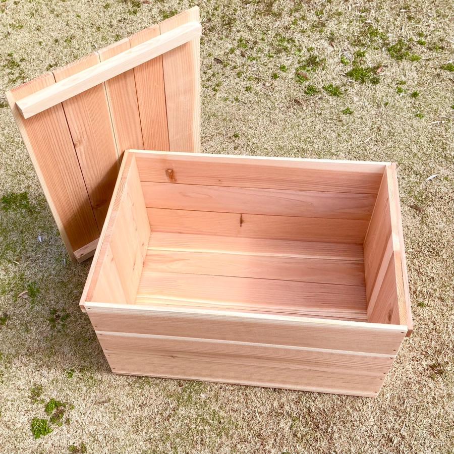 新品 蓋付き りんご箱 幅450 1箱 // 宅配ボックス 木箱 ウッド 新品 蓋付き りんご箱 幅450 1箱 // 宅配ボックス 木箱 ウッド