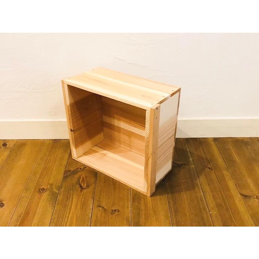 新品 りんご箱 蓋付 角小箱 4箱 // 複数購入可 木箱 ウッド 新品 りんご箱 蓋付 角小箱 4箱 // 複数購入可 木箱 ウッド