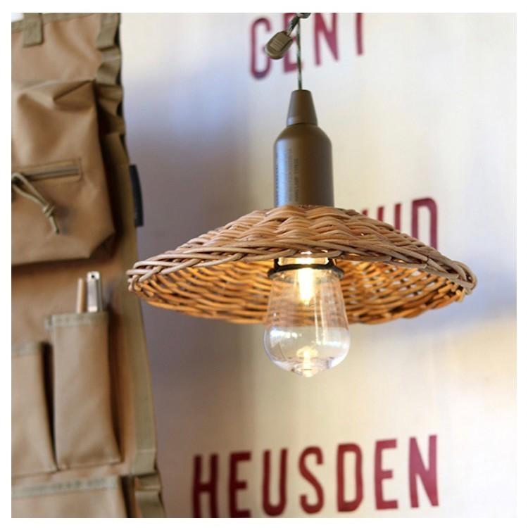 ポストジェネラル Postgeneral ハングランプ 専用 ラタンシェード カントリー 売り切り御免 おしゃれ Led ランプ シェード キャンプ ライト 照明 ランタン 柳