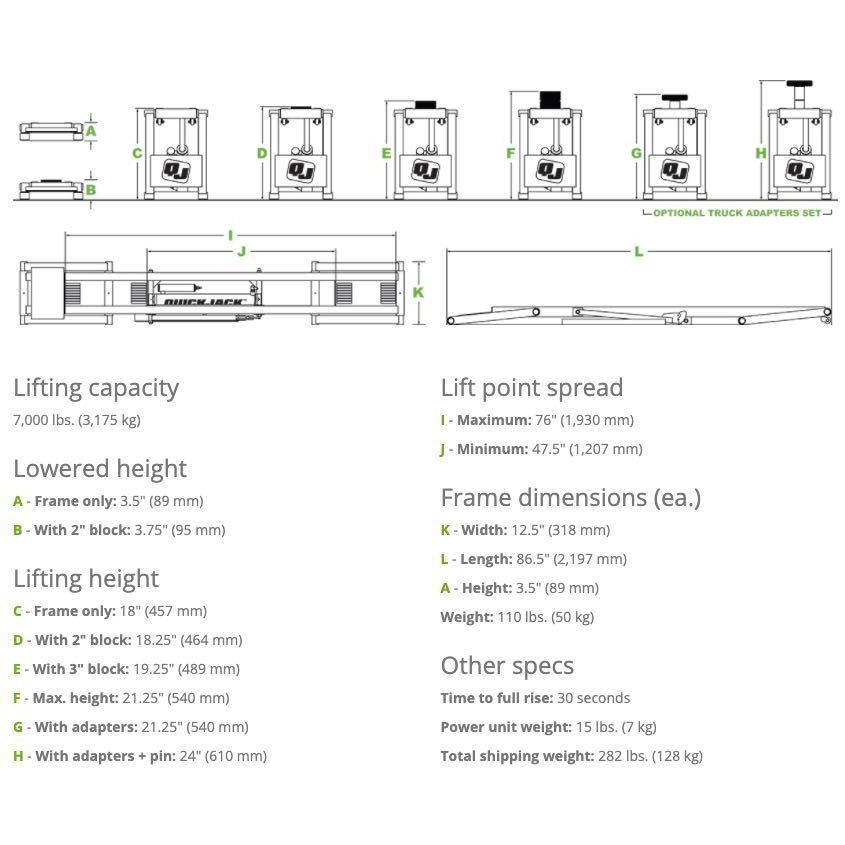 【２点セット】 Quick Jack 6000ELX 100Vモーター セットアップ動作確認済み後発送 1年保証 正規販売店 最新モデル 【ZYX3357720274】(121794円)